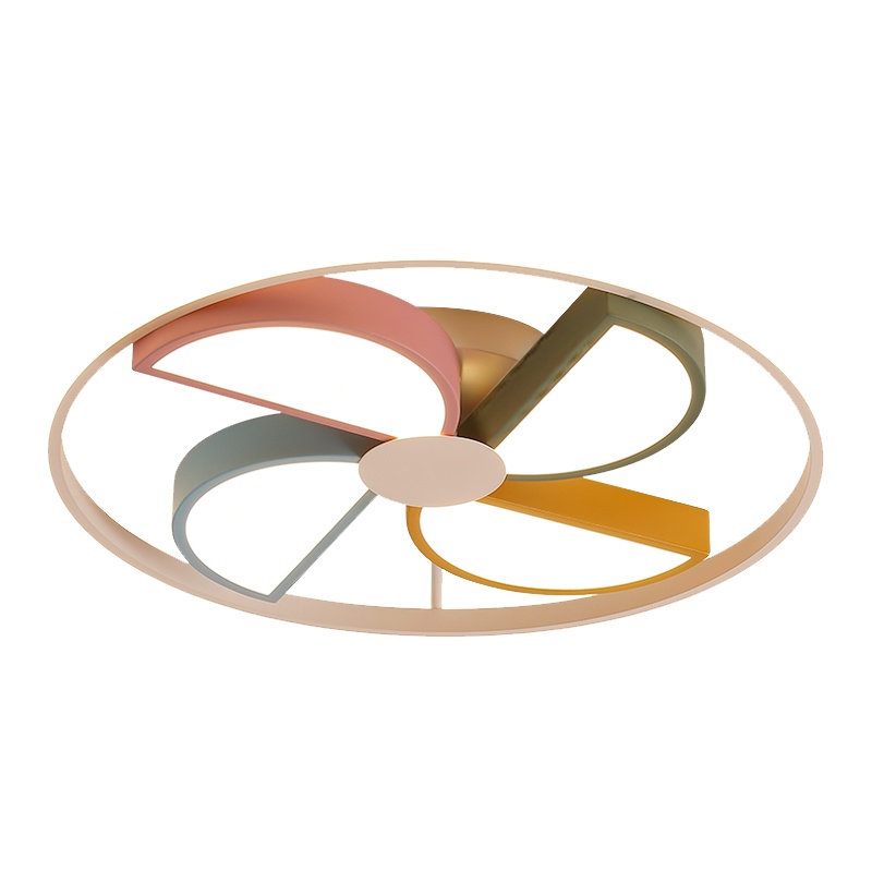 七只蚂蚁 儿童灯简约现代吸顶灯LED铁艺儿童灯儿童灯led简约现代卧室灯吸顶灯卡通风车造型男孩女孩房间ins灯具