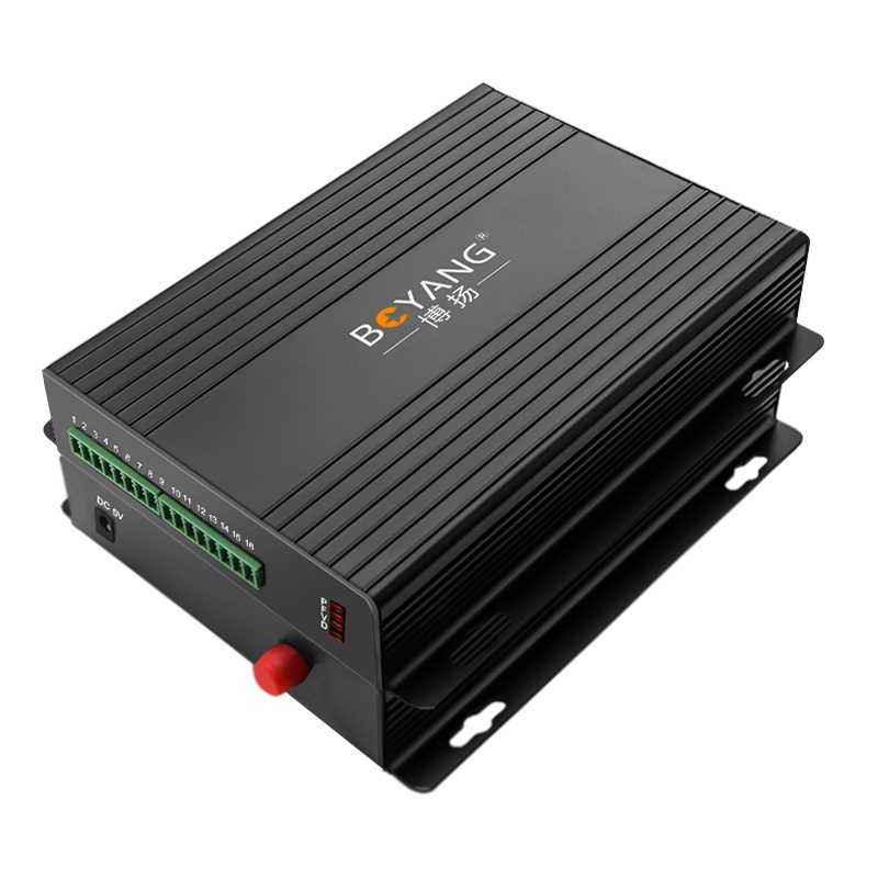 博扬 (BOYANG)开关量光端机8路单向开关量 转光纤红外对射/周界报警/烟感报警/信号报警 一对 BY-F8