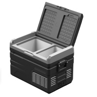 冰虎(Alpicool)车载冰箱压缩机制冷12v24v 220v小车货车TF45升车家两用小冰箱冷冻冷藏分区小型迷你冰柜