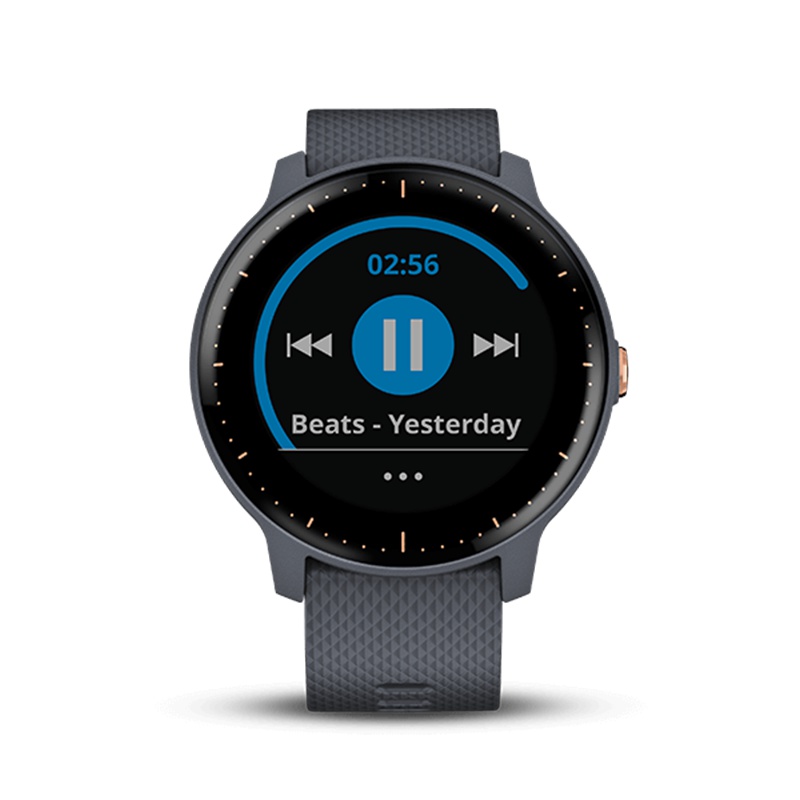 Garmin佳明vivoactive3GPS定位智能运动功能手表跑步骑行游泳来电提醒睡眠监测防水50m(蓝色音乐版)