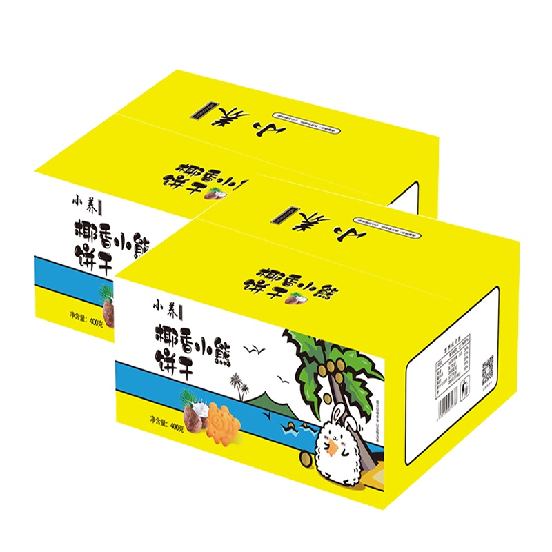 小养 椰香小熊饼干400克*2袋