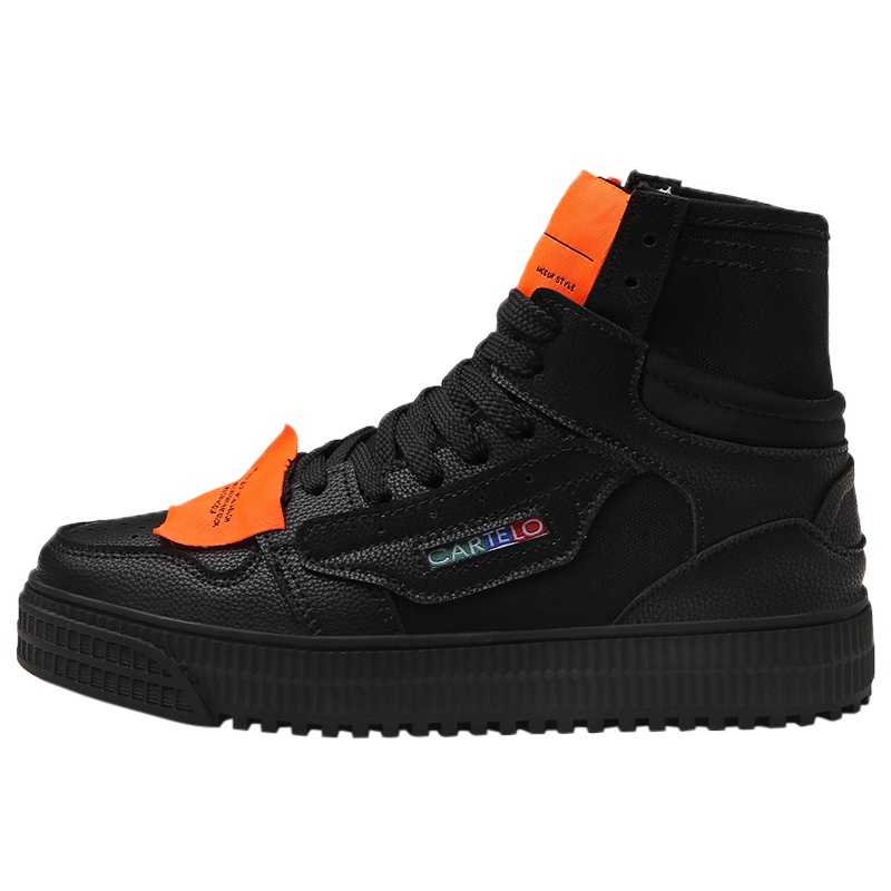 卡帝乐鳄鱼CARTELO时尚针眼空男鞋板鞋系带式情侣款