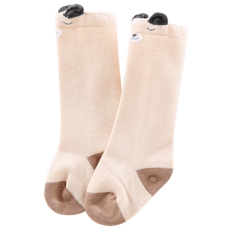 Aengbay 婴儿袜子春秋高筒袜0岁3无骨初生可爱超萌高筒