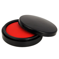 史泰博 QX-9859 圆形快干印台 外径85mm内径77mm 红色(5个装)