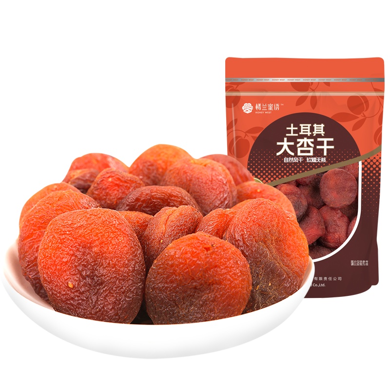 【楼兰蜜语 土耳其大杏干120g】土耳其特产大杏干无核果干
