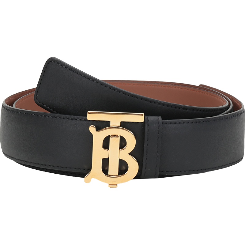 BURBERRY 博柏利 女款 牛皮板扣式双面皮带腰带 80097841