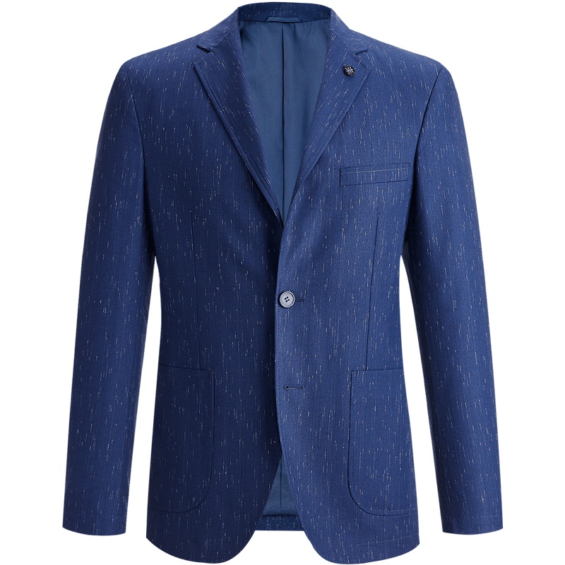 HLA海澜之家时尚竹节状肌理休闲西服2019热卖舒适单西男士HWXAD3E087A