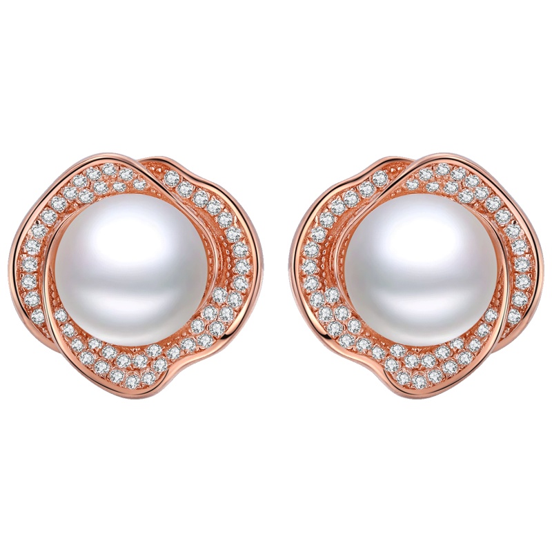 佰色传情珍珠耳环女气质明星复古纯银耳饰欧美夸张大牌耳坠