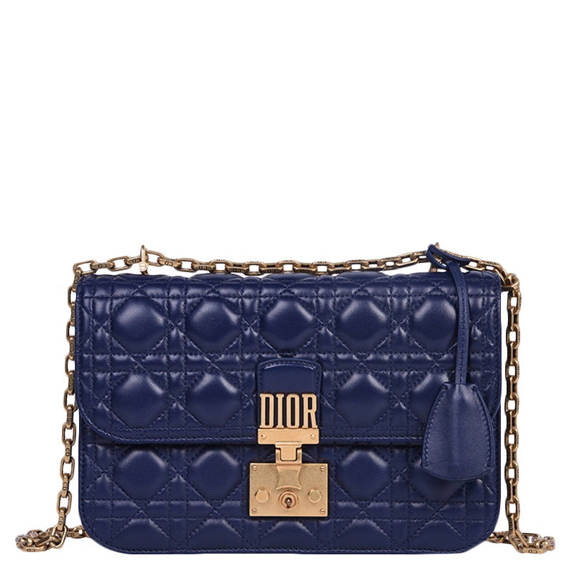 [直营]迪奥(Dior) Dioraddict 藤格纹小羊皮翻盖式女士手提包 女包