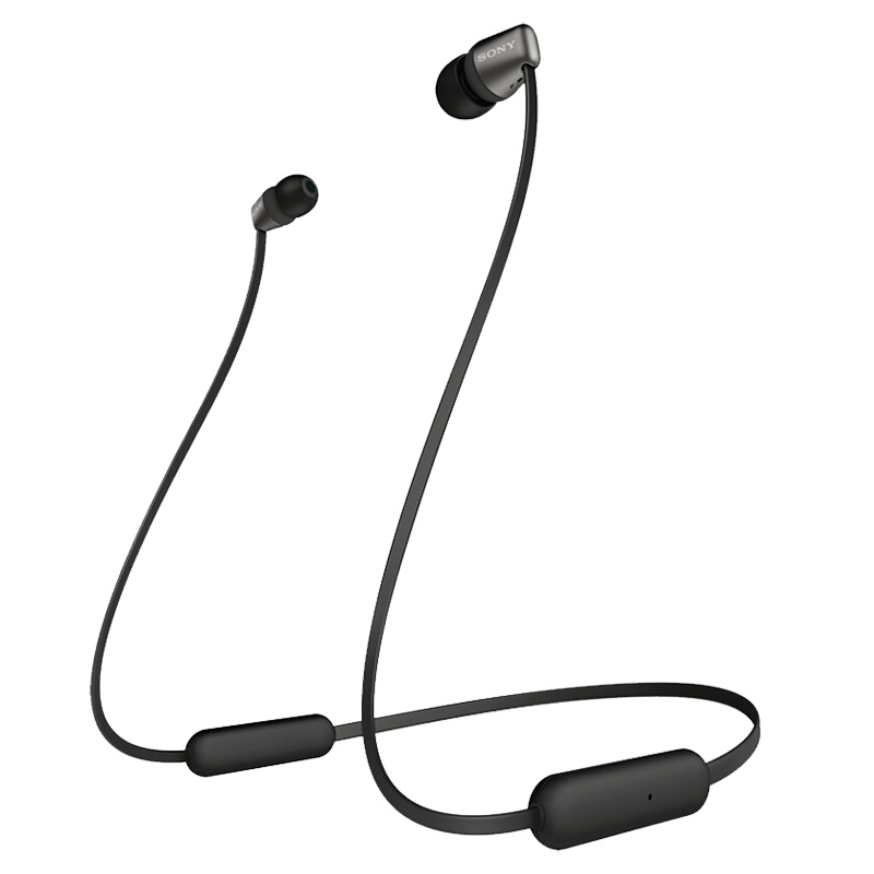 索尼(SONY)WI-C310 无线蓝牙入耳式立体声耳机 手机耳机 颈挂线控 黑色