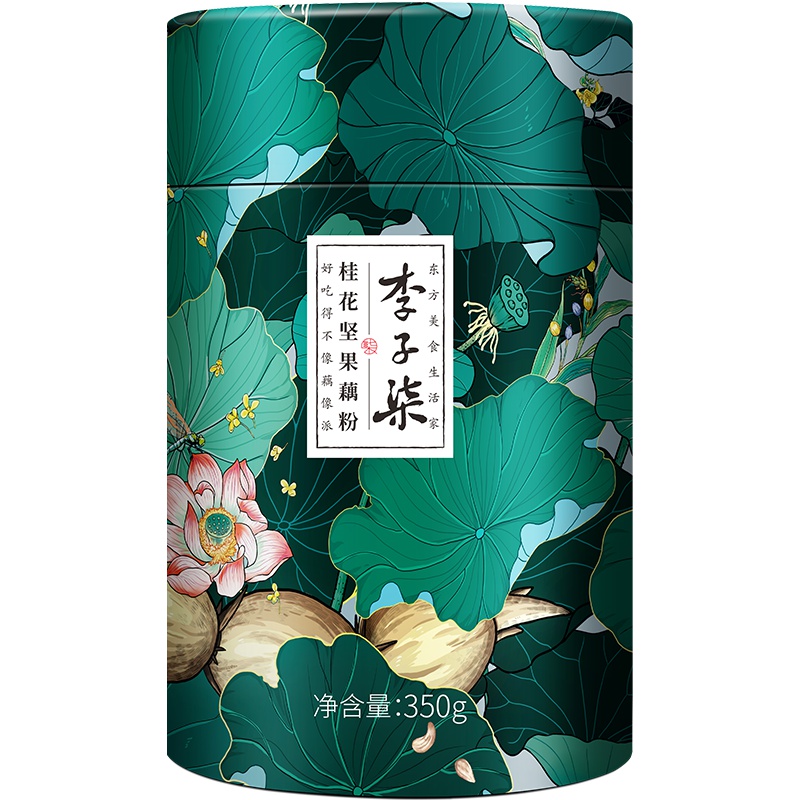 李子柒 桂花坚果藕粉3分钟美食 大粒坚果高颜值营养代餐