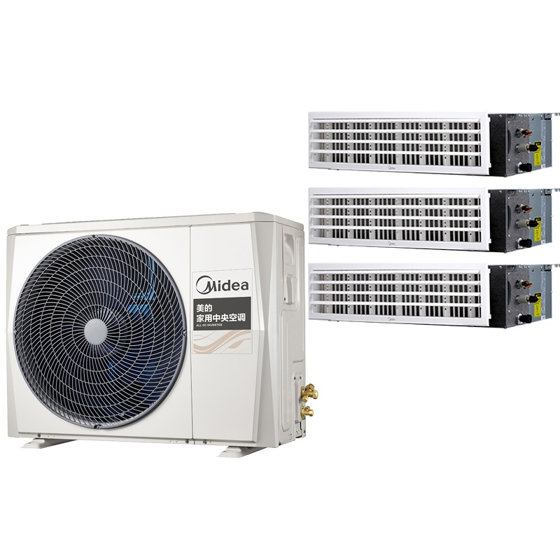 美的中央空调(Midea)智能家电多联机小四匹一拖三小户型家用中央空调全直流变频MDS-H80W-A(1)II一拖三