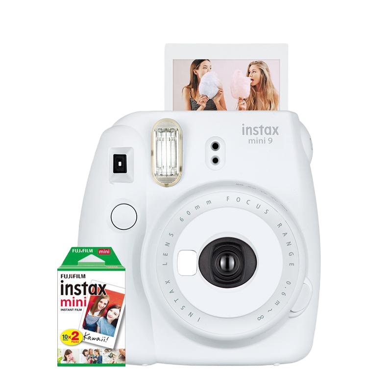 富士(FUJIFILM)INSTAX 拍立得胶片相机,粉色,灰白,浅蓝三色随机