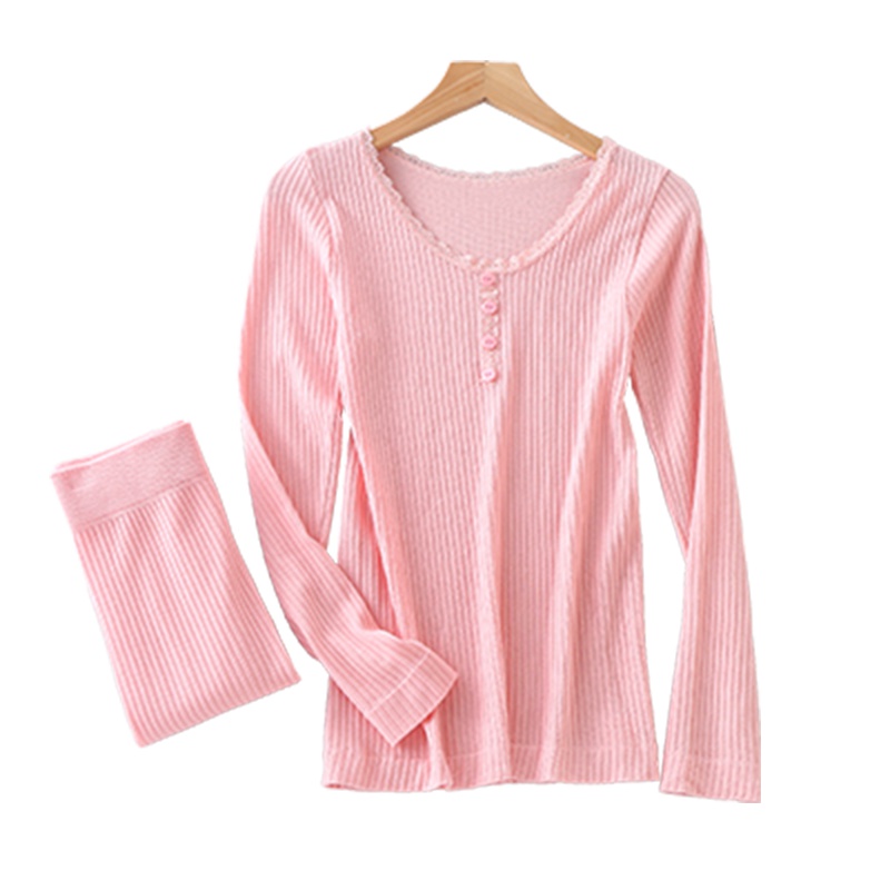 ENK 美体内衣紧身打底棉毛衫保暖内衣套装塑身秋衣秋裤