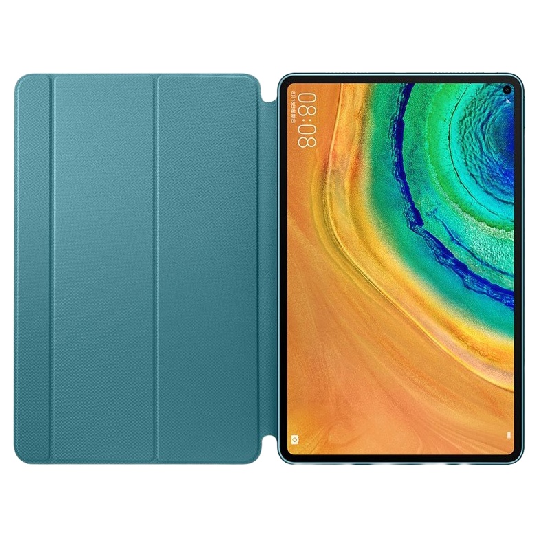 [精选]华为MatePad Pro平板电脑原装智能磁吸翻盖皮套保护壳 蓝色