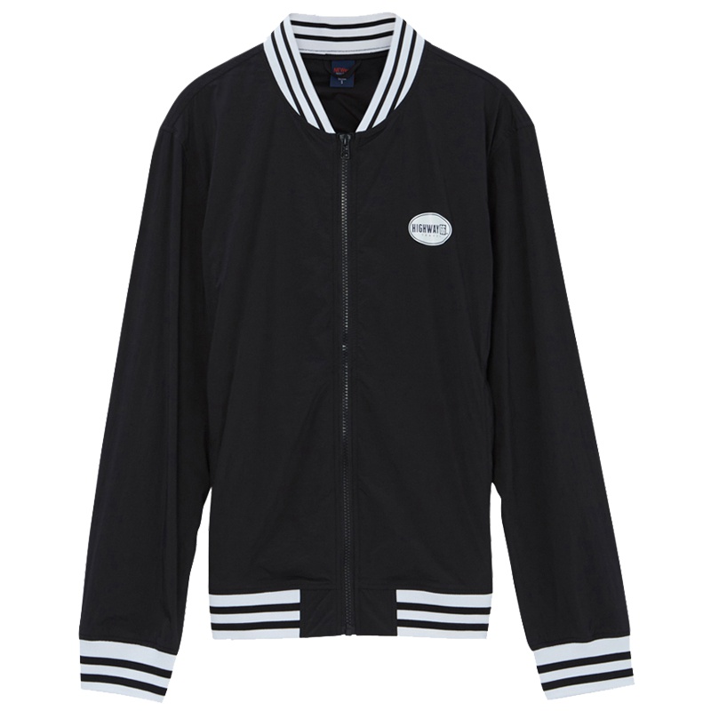 美特斯邦威夹克男夏装棒球衫式防晒服