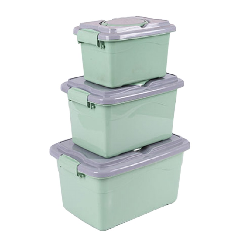 收纳箱塑料儿童衣物储蓄储物箱玩具整理箱有盖车载零食盒收纳盒 粉色 [B款小号26*20*15.5]