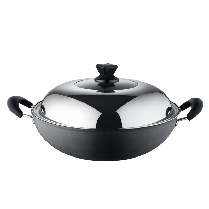 伊尔乐精铁锈不了圆底炒锅40CM(一箱十台)无盖