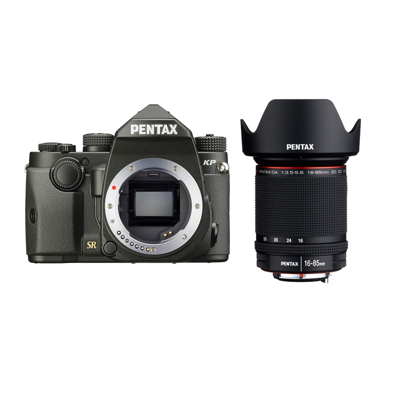 宾得(PENTAX)KP黑色搭配DA18-55mm WR镜头 2432万像素 单镜头套装 便携复古数码单反相机
