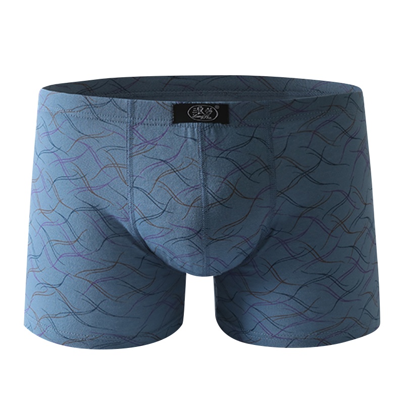 浪莎男士内裤男纯棉平角裤全棉短裤衩大码夏季薄款透气四角裤头潮