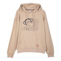 大嘴猴卫衣男潮连帽春季新款宽松学生个性男装 M 大地色