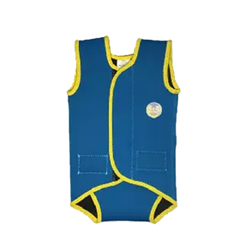 马博士婴幼儿游泳背心宝宝防晒保暖游泳衣1-3岁连体泳衣 M号