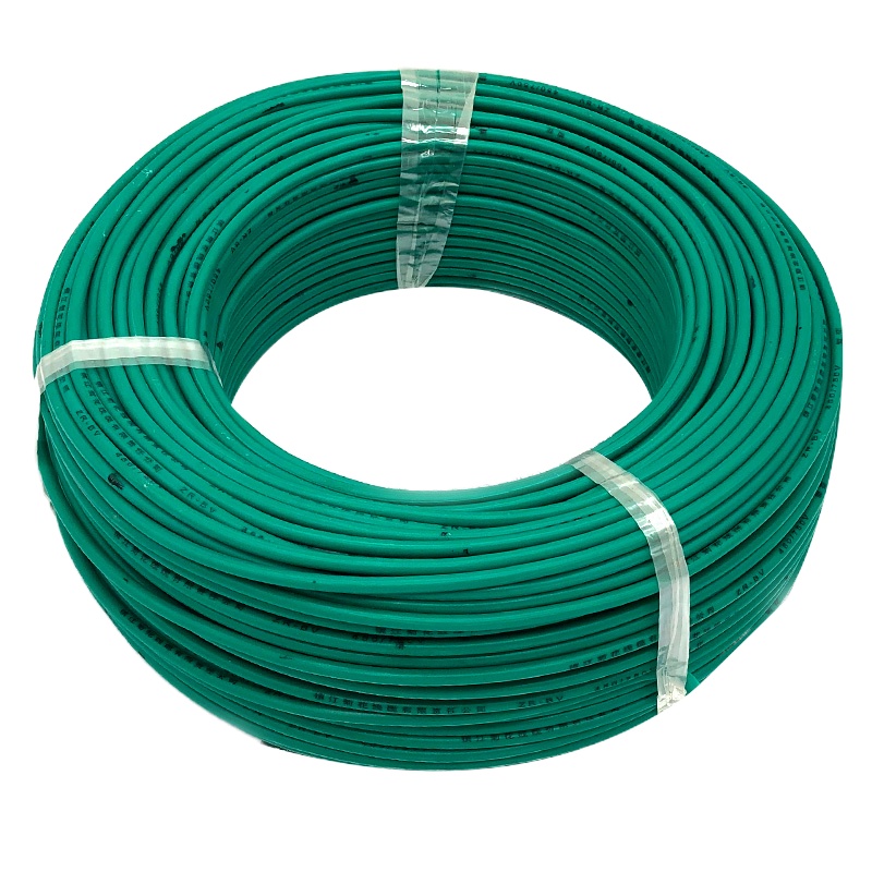 菊花 电线电缆BVR1.5平方 单芯多股铜线 家装家用铜芯电线 100米 绿色火线