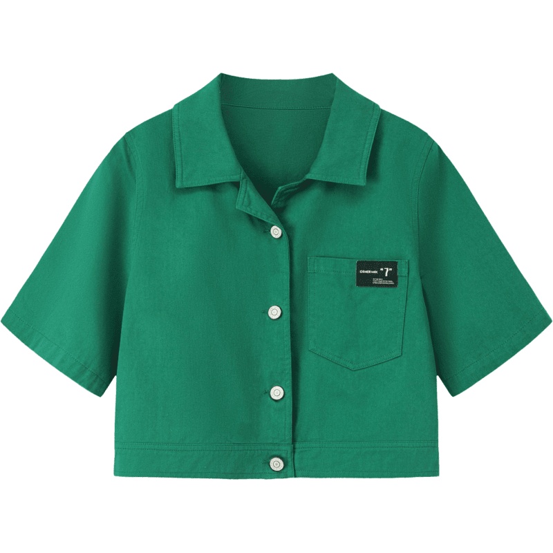 OtherMix女团风C位薄外套女2021年早秋新款短袖小众设计款小西装