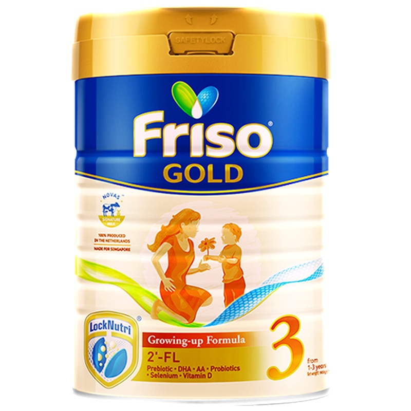 Friso 新加坡版金装美素佳儿 成长配方奶粉 3段 ( 1-3岁)900g/罐 荷兰原装进口