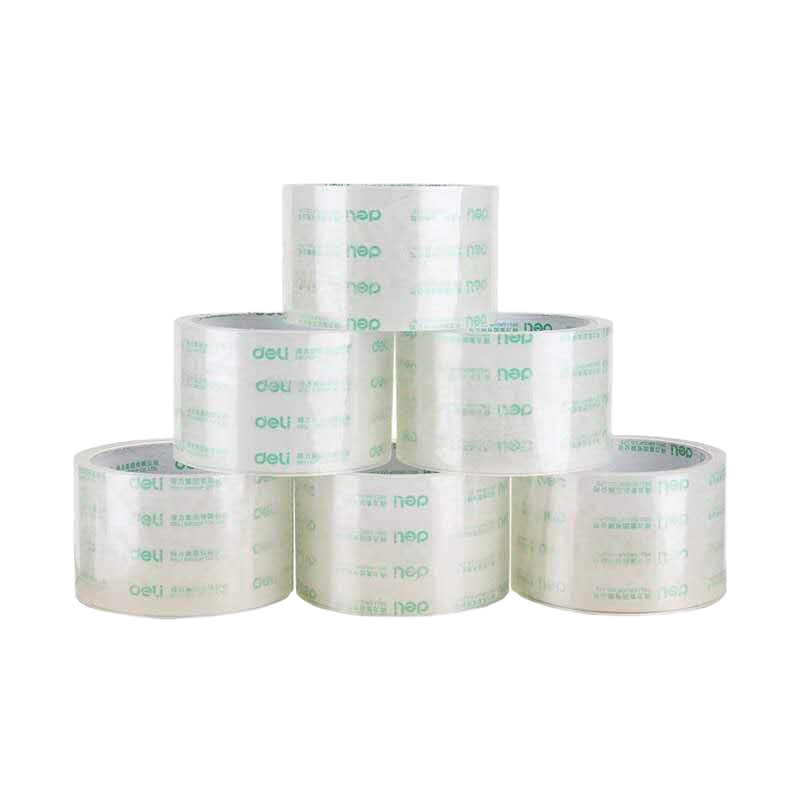 得力(deli)30246透明封箱胶带打包胶带 48mm*40y(5卷)