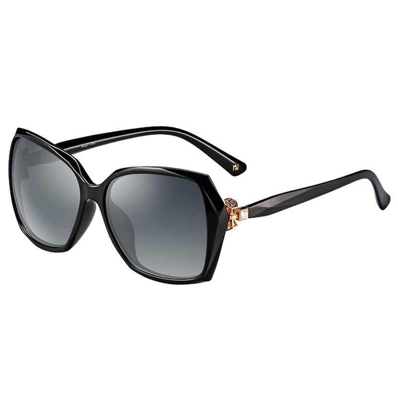 Helen Keller 海伦凯勒女士全框太阳镜 匠心打造蝴蝶结饰件华丽偏光TAC镜片墨镜H8512