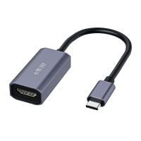 晶华 Type-C扩展坞USB-C转HDMI高清4K转换器 华为P40手机苹果Mac笔记本连接电视投影仪显示器 黑灰色