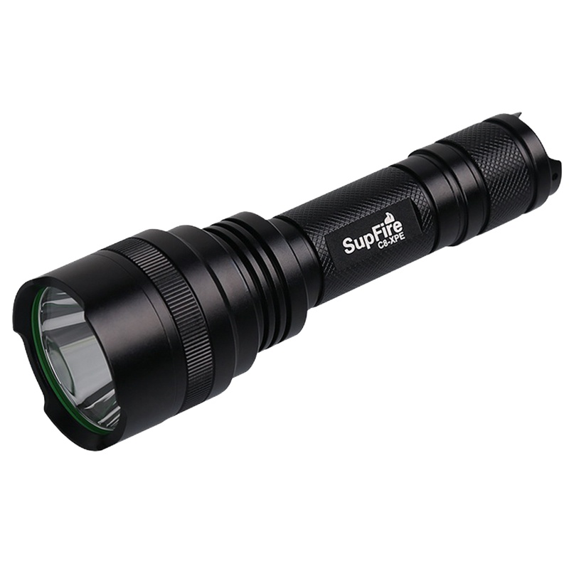 SCP 3瓦手电筒 SCP-11493 充电照明户外LED手电筒（C8-XPE手电+1电池+充电器+手绳） （个）