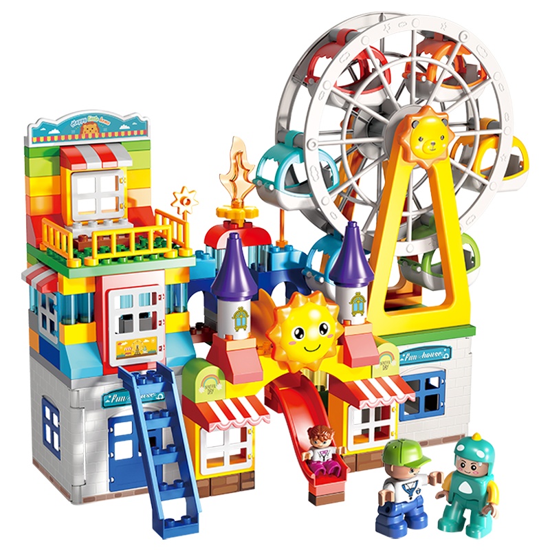费乐178颗粒摩天轮乐园兼容乐高积木拼装益智玩具男孩女孩礼品