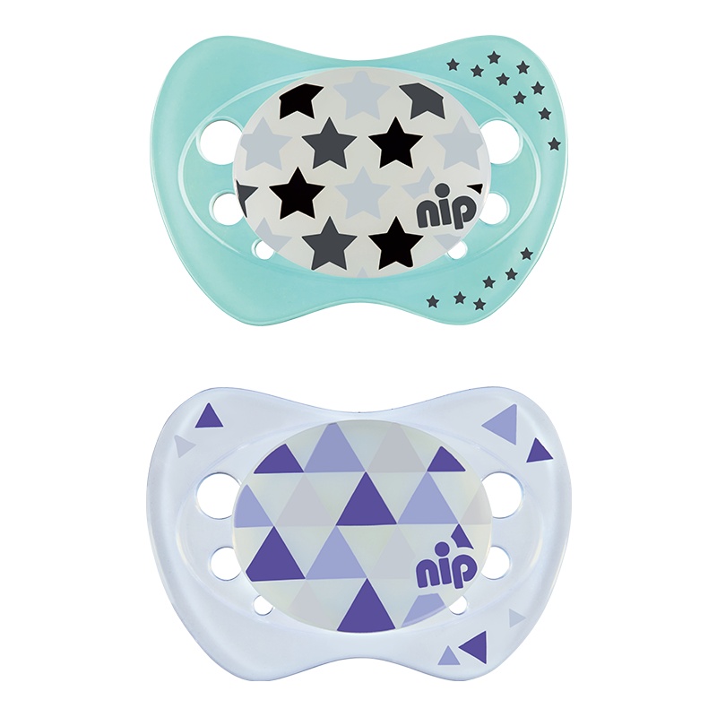 NIP夜光安抚奶嘴(16-32个月)颜色随机