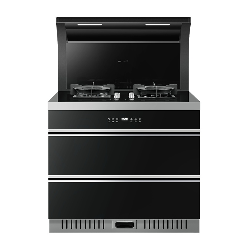 优盟(UM)UJ222集成灶一体灶家用抽油烟机燃气灶消毒柜套装自动清洗烟灶互联-天然气