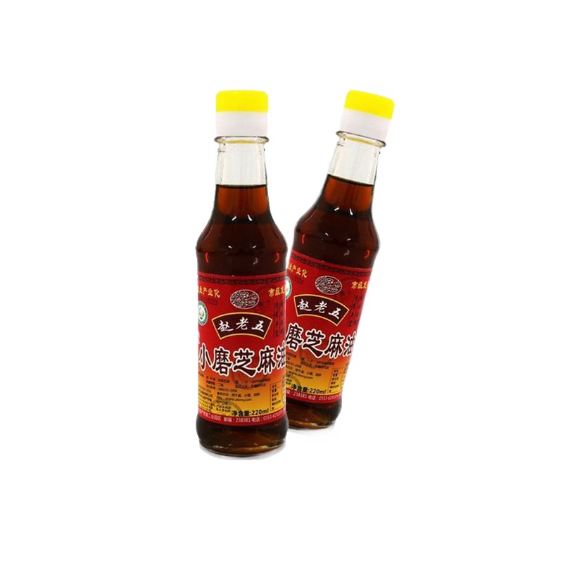 【中华特色】无为馆 赵老五牌 无为小磨麻油220ml/瓶 无为特产芝麻油火锅凉拌食用油 华东