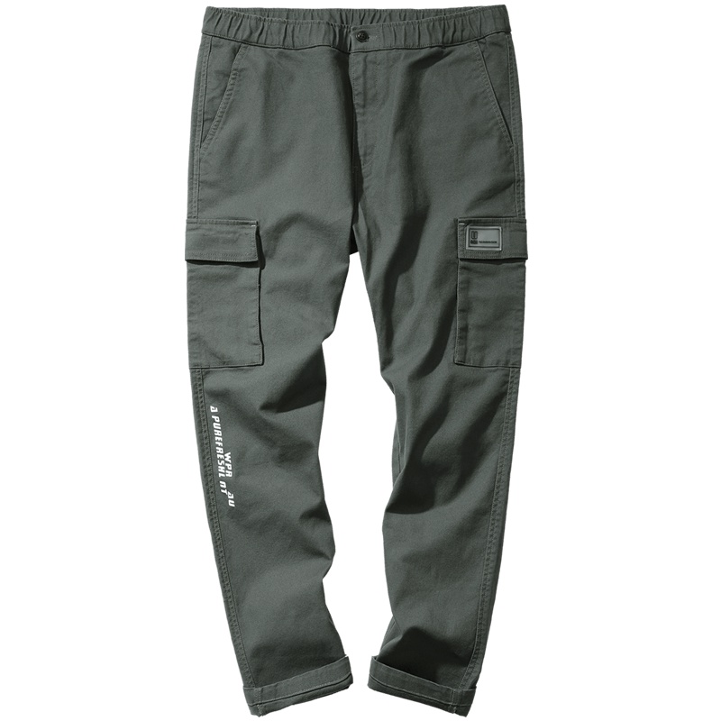 千纸鹤男装工装裤2019秋季新款ins潮流宽松直筒休闲裤男70217