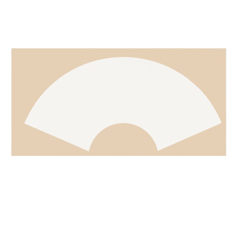 企采严选 金色加厚宣纸卡纸扇形 24*46CM 10张/包(金色、白色随机)