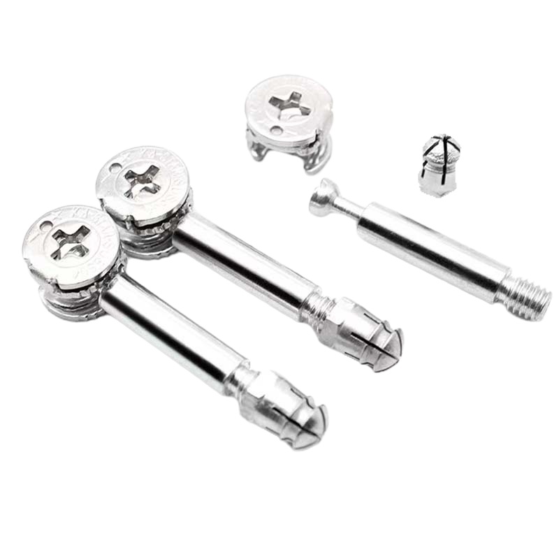豪华配置版藤印象不锈钢三合一偏心轮铁杆合金头衣柜橱柜连接件连接螺丝