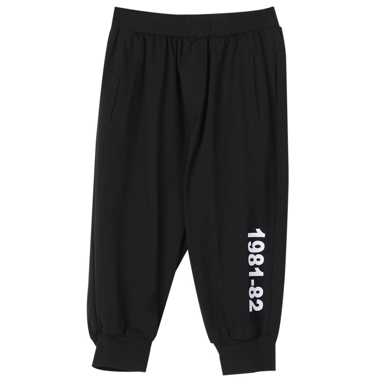 红豆居家(Hodohome)夏季新款男童七分裤棉氨印花运动休闲裤儿童裤子