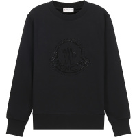 盟可睐 MONCLER 女士 棉质圆领长袖卫衣运动衫8G00031 809LC