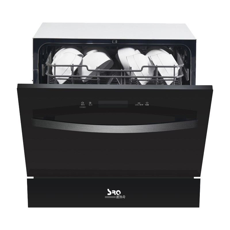 速热奇SRQ-Q2洗碗机智能除菌热风烘干台式嵌入式家用洗碗机智能控洗消毒刷碗机台嵌两用8套