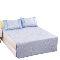 盛世牡丹冰丝席三件套 R6021 夏季凉爽床上套装180*200cm(单位:套)