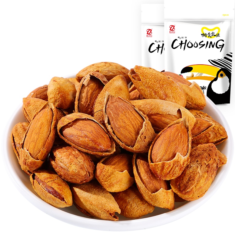 [真心 巴旦木158g*2]杏仁坚果巴达木巴坦木扁桃仁零食特产
