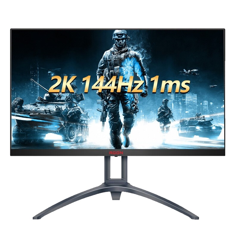 冠捷（AOC）爱攻（AGON）27英寸 144hz刷新 1ms响应 2K分辨率 支持HDR 升降旋转可壁挂电脑游戏显示器屏幕(AG273QXE)