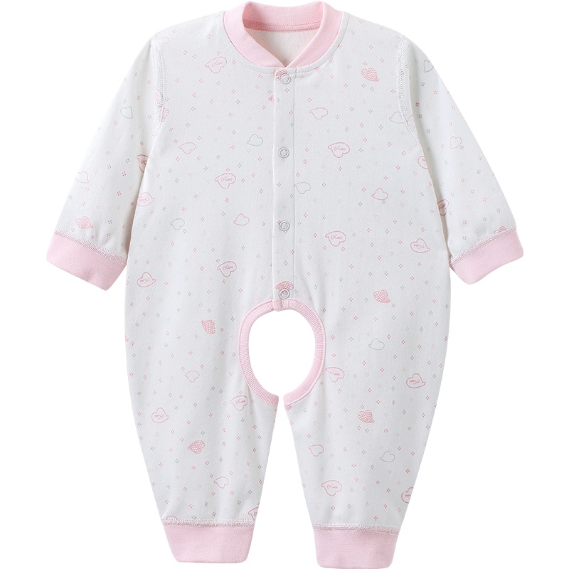 哈贝比（happyB） 婴儿衣服婴儿连体衣长袖新生儿服开档纯棉哈衣新生儿爬爬服0-1岁