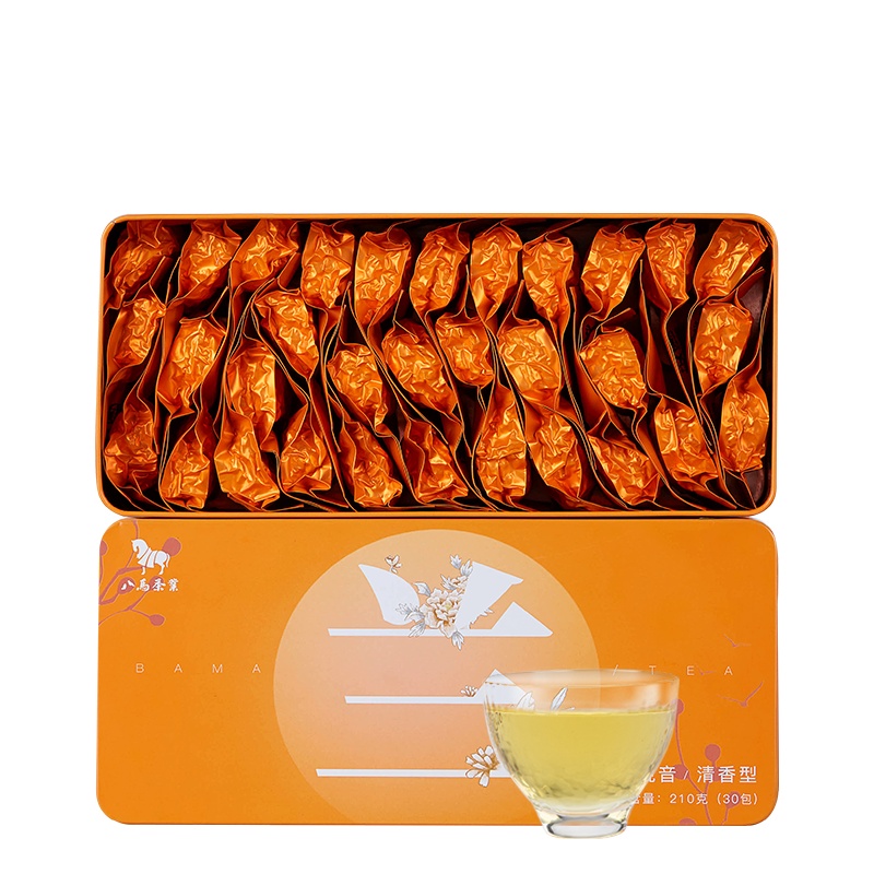 八马茶叶 新茶安溪铁观音清香型特级乌龙茶新茶礼盒装210g
