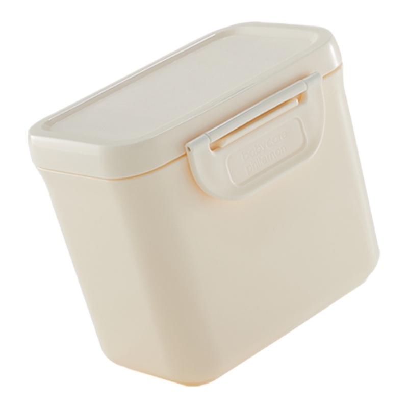 babycare奶粉盒便携外出 婴儿大容量多功能奶粉分装盒 宝宝奶粉格 素米900ml 1660