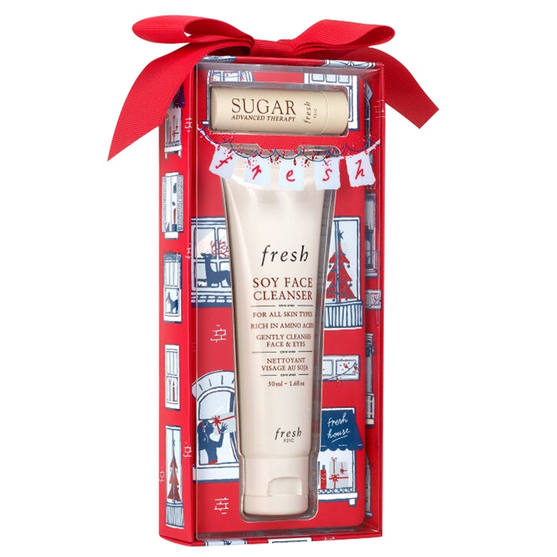 馥蕾诗(FRESH)明星单品经典礼盒（丰盈唇膏2.2g+大豆洁面凝露50ml）